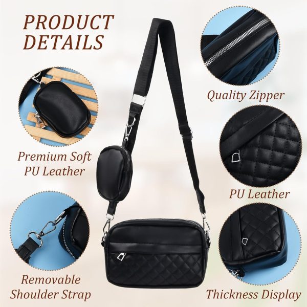 Trendy Convertible Crossbody Bag – Stylish Shoulder Handbag with Change Purse