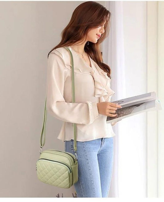 Leather Embroidered Women’s Shoulder Bag – High-Quality Fashion Handbag