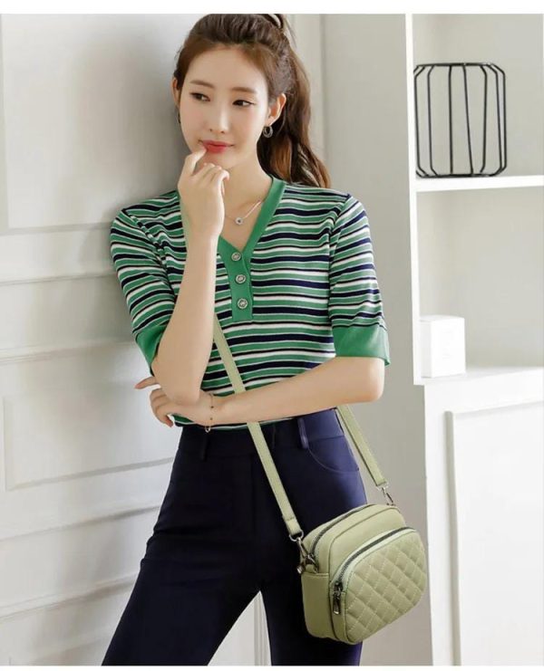 Leather Embroidered Women’s Shoulder Bag – High-Quality Fashion Handbag