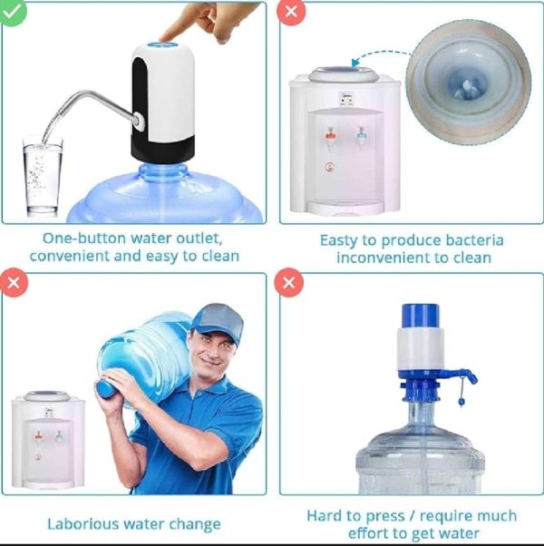 Electric Water Dispenser Portable Automatic |Electric Water Pump Drinking Bottle Switch USB Rechargeable Water Pump Machine