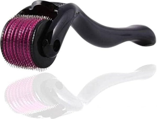 Pack Of 2 Derma Roller Facial & Hair Therapy Microneedle Hair Regrowth Beard Growth Anti Hair Loss Treatment Thinning