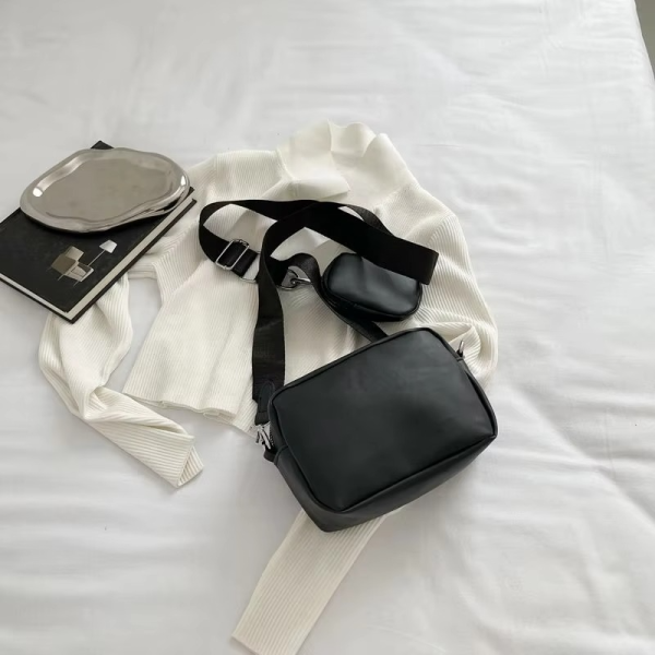 Trendy Convertible Crossbody Bag – Stylish Shoulder Handbag with Change Purse