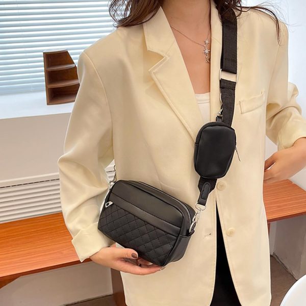 Trendy Convertible Crossbody Bag – Stylish Shoulder Handbag with Change Purse