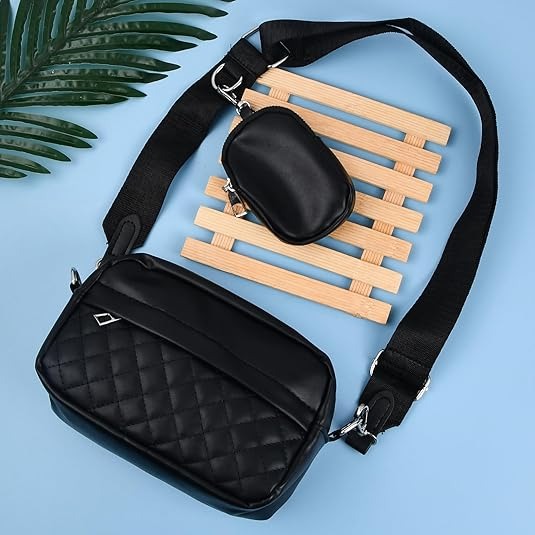 Trendy Convertible Crossbody Bag – Stylish Shoulder Handbag with Change Purse
