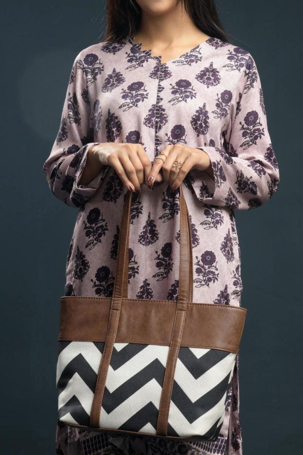 Women’s PU Leather Printed Tote Bag – Stylish Purse & Shoulder Bag